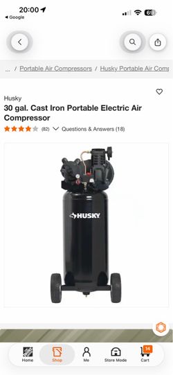 Husky 30 gal. Portable Electric Air Compressor.  Model # VT6315. These are new unused
