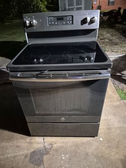 Ge stainless smooth top range