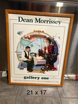 Dean Morrissey signed Framed Peace on Earth print