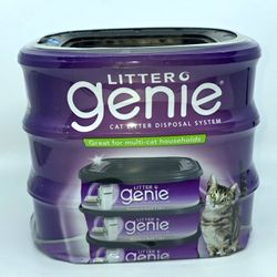 Litter Genie Ultimate Cat Disposal System Pack of 4 