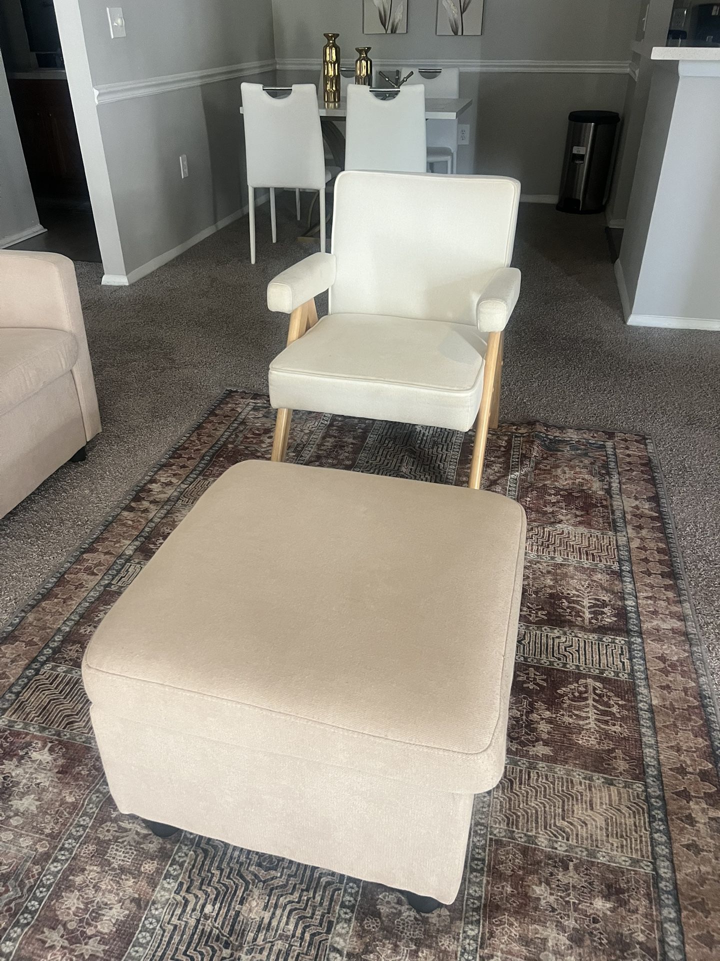 Linen Accent Chair