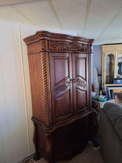 Two piece armoire