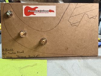 Pbass Wiring Harness Treble Bleed And Grease bucket
