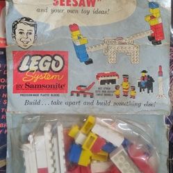 Antique Lego Seesaw Set #803 From 1964