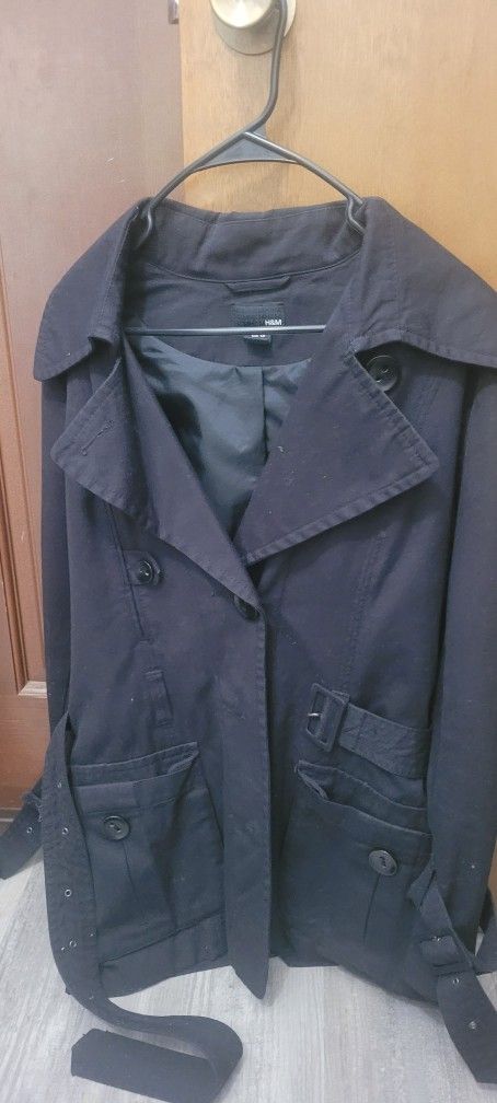 H & M Black Jacket Medium Weight Size 10