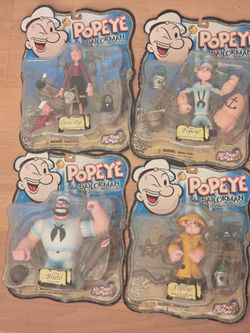 Mezco Popeye the Sailorman Action Figure Set of 4