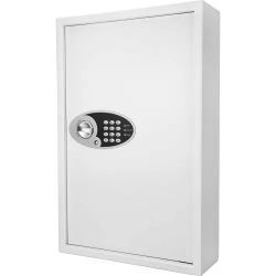 Barska AX12660 144 Keys Keypad Wall Key Safe 17"W x 5"D x 26"H, White, Steel
