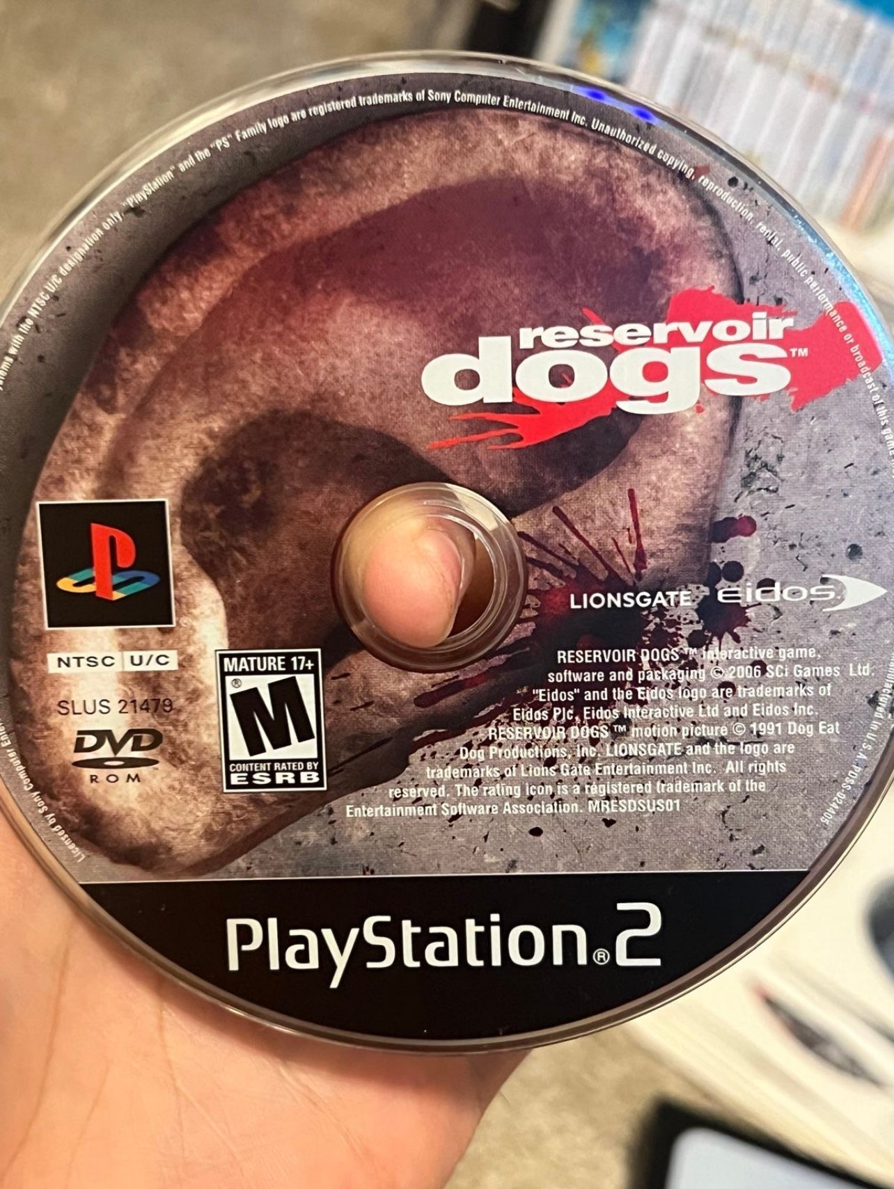 Reservoir Dog For PlayStation 2