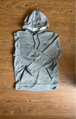 Under Armour Gray Fleece Twist Hoodie Mens Size Medium