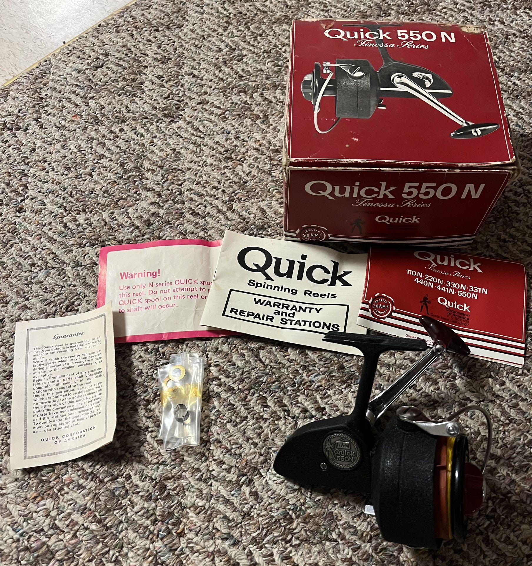 Vintage DAM Quick 550N Fishing Reel Boxed in Excellent Condition for Sale  in New Middletwn, OH - OfferUp
