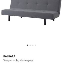 IKEA BALKARP Sleeper sofa, Black.