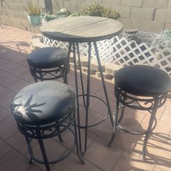 Table And 3 Stools