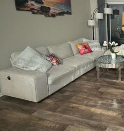 3 seater cream sofa with storage
