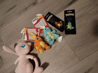 Pokémon Plush & Keychain Set - Charmander & Squirtle