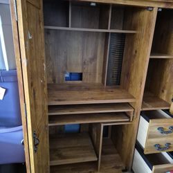 Computer Desk And Cabinet