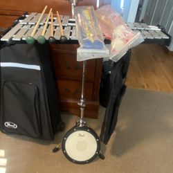 Pearl Student Bell Kit - with Rolling case and Practice Pad