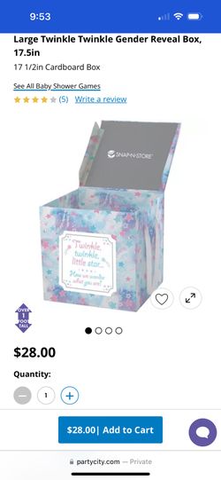 Gender Reveal Box