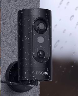 bosma security indoor outdoor camera w alarm