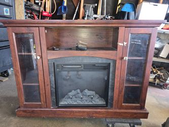 Fireplace tv entertainment center
