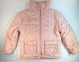Assholes Live Forever Pink Leopard Puffer Jacket