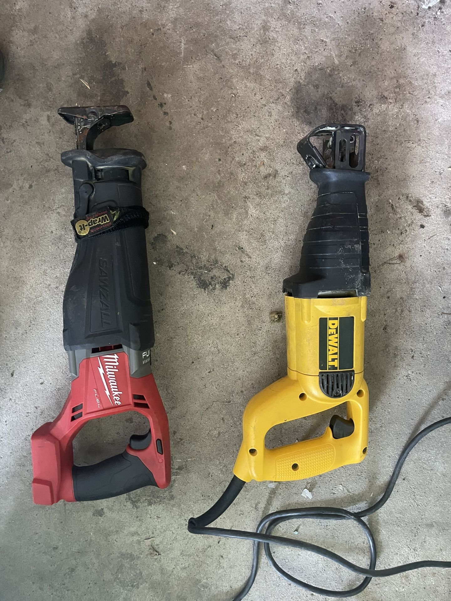 Milwaukee & Dewalt Sawzall