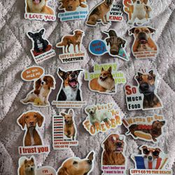 50pcs Cute Dog Expression Stickers -