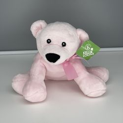 7.5 inch Pink Bear with Pink Ribbon -NWT