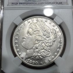 1890-CC Morgan Silver Dollar