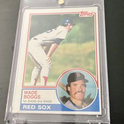 1983 Topps Wade Boggs Rookie Card Red Sox