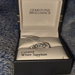 White sapphire Size 7