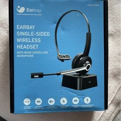 EARBAY SINGLE-SIDED WIRELESS HEADSET WITH NOISE CANCELLING MICROPHONE