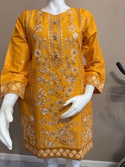 Cotton embroidered kurti/top