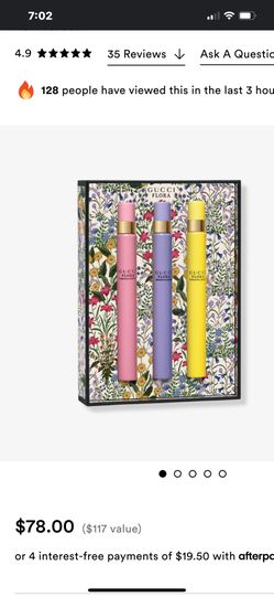 Gucci  Eau De Parfum 3 Piece Gift Set 