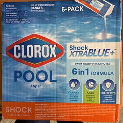 Clorox Pool&Spa Shock XtraBlue+  6 Pack 2 Boxes