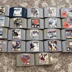 Nintendo 64 games 5 each