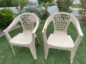 2-plastic chairs