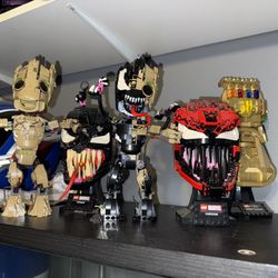 5 Lego Marvel Built Sets No Box No Instructions No Extra Pieces