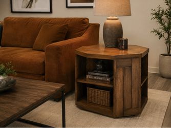 Drexel Heritage Solid Wood Octagonal End Table