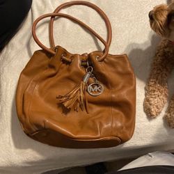 Michael Kors Brown Leather Handbag