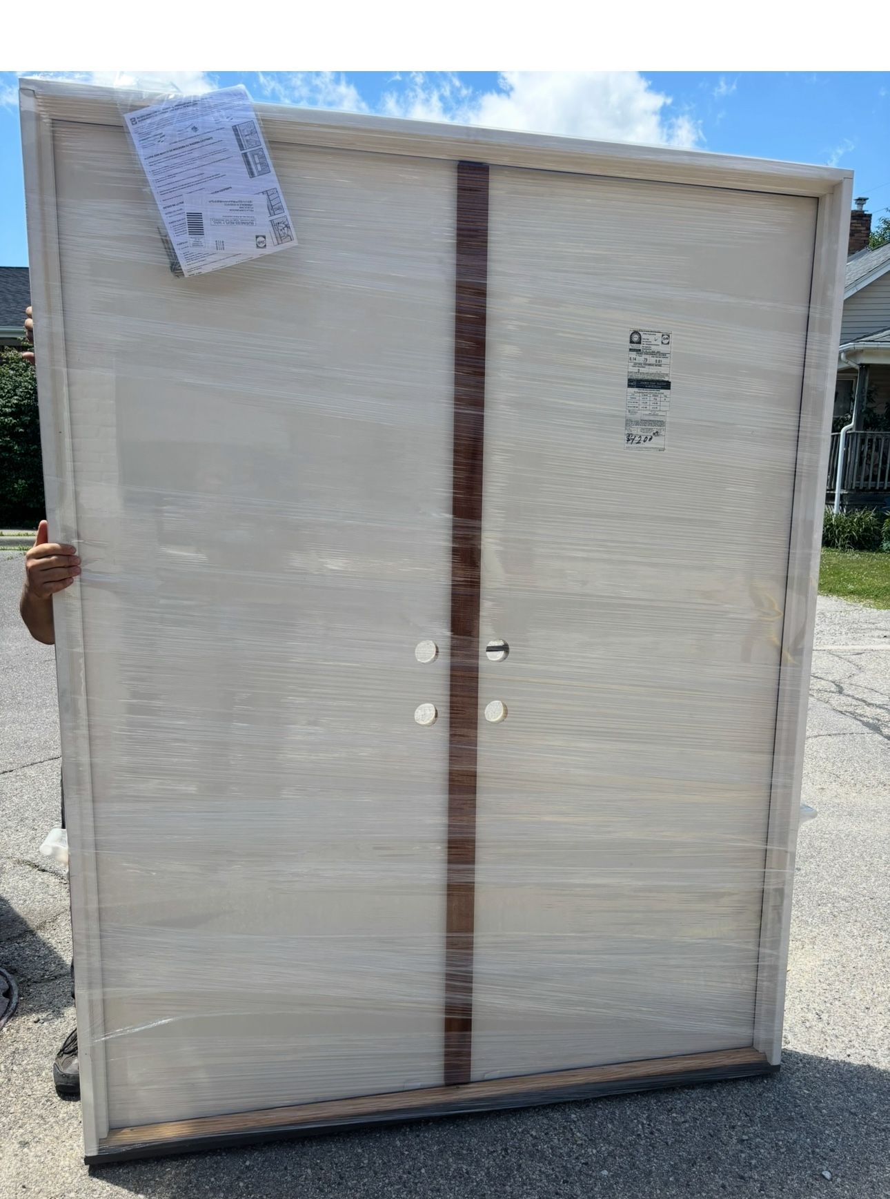 Double Door Out Swing 64x81-1/2 Pella Out Swing