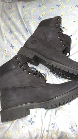 7.5 Men Timberland Boots ALL BLACK