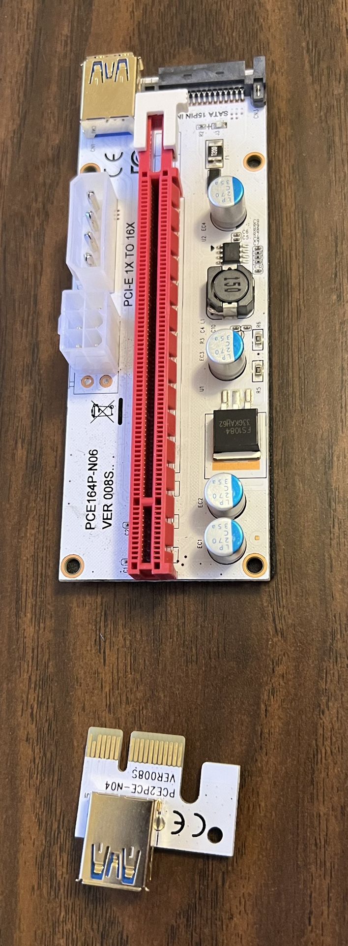 PCI-E 1x To 16x Extender Riser Card Adapter