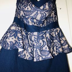 Mini blue and purple dress Size-Lg-XL