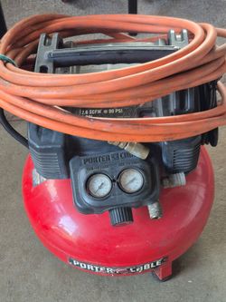 Porter-Cable 6-Gallon Pancake Air Compressor (150 PSI) + Blow Gun Kit