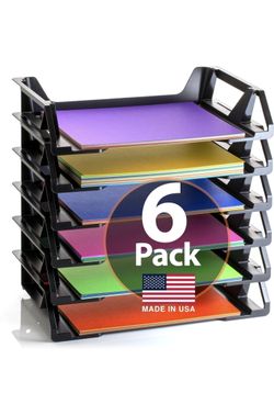 Officemate Recycled Desk Tray, Side Load, 15 1/8 x 8 7/8 x 15, Letter/A4, 6/PK (26212)