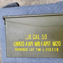 US Military Ammo Box Metal