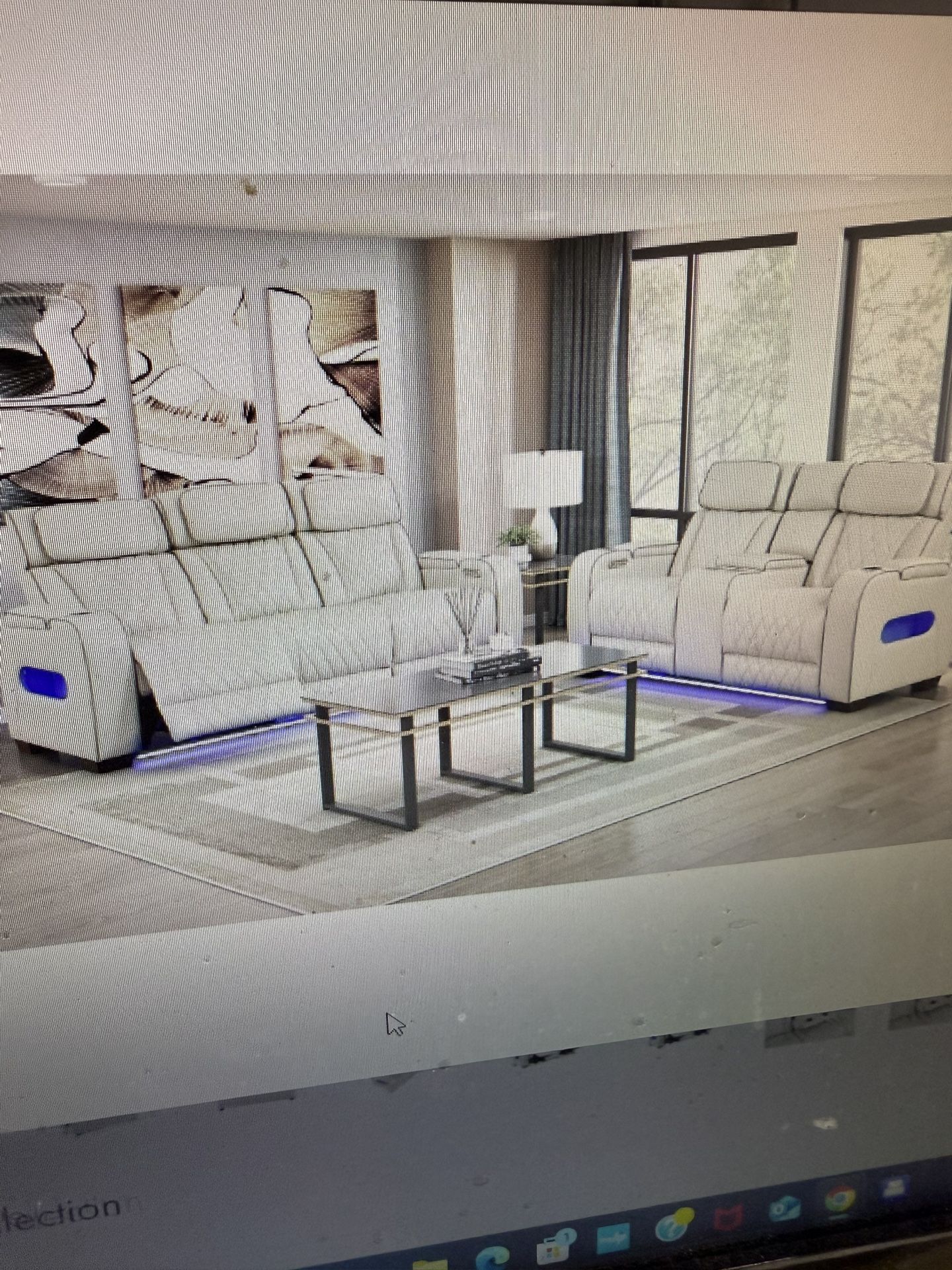 Power Reclining Sofa & Power Reclining Love Seat 