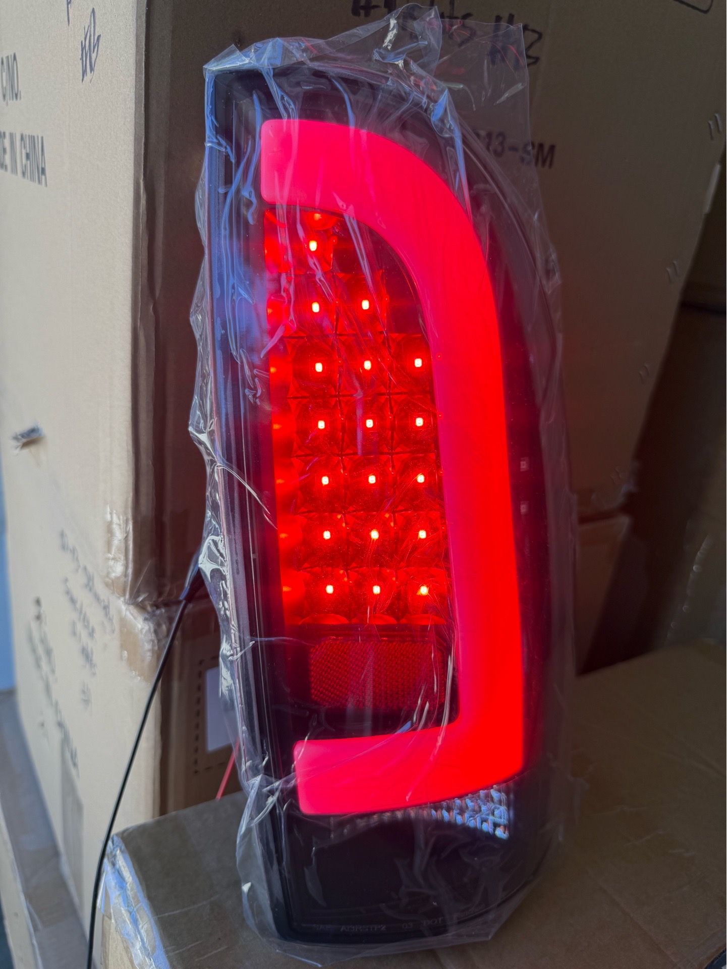 05-15 Toyota Tacoma Black LED Bar Tail Lights