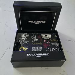 KARL LAGERFELD PRINTED ZIP WALLET