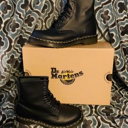 Dr Martens Black Nappa Boots